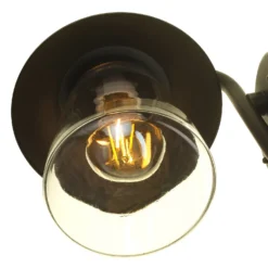 Lutec Cate E27 IP44 Outdoor Wall Lantern - Black With Rust Effect -NEBO Store 12819161 1704952656793757