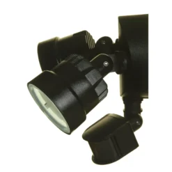 Lutec Shrimp Twin Head Outdoor LED PIR Wall Light - Black -NEBO Store 12819186 7504832982795531