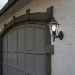 Lutec Corniche E27 Outdoor Wall Lantern - Black -NEBO Store 12819209 1454952643020772