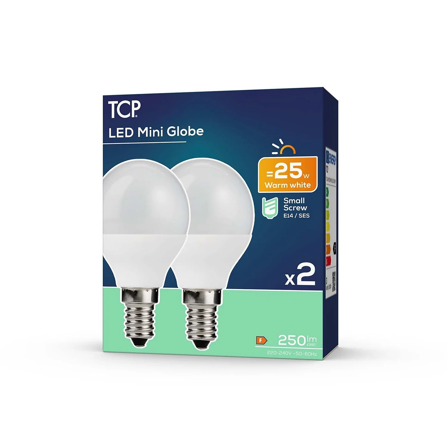TCP LED Globe 25W SES Warm Nd Light Bulb - 2 Pack 4 TCP LED Globe 25W SES Warm Nd Light Bulb - 2 Pack - Image 2