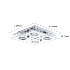 Eglo Cabo Flush Light - Chrome 8 Eglo Cabo Flush Light - Chrome -NEBO Store 12836269 1484833171194319