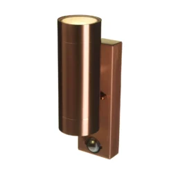 Lutec Rado Up & Down Outdoor Wall Light With PIR Motion Sensor - Copper -NEBO Store 12840519 2134833192493926