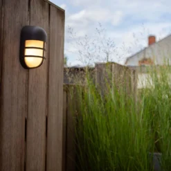 Lutec Bullo Outdoor Bulkhead Light - Anthracite -NEBO Store 12840632 2014952694925962