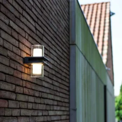 Lutec Tango LED Up & Down Outdoor Wall Light - Anthracite -NEBO Store 12840635 1674952682956661