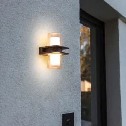 Lutec Tango LED Up & Down Outdoor Wall Light - Anthracite -NEBO Store 12840635 2044952683082967