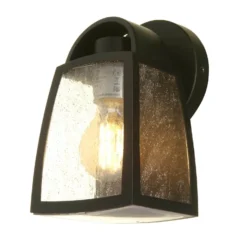 Lutec Kelsey Outdoor Wall Lantern - Black -NEBO Store 12840644 1294833191694306