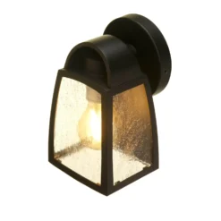 Lutec Kelsey Outdoor Wall Lantern - Black -NEBO Store 12840644 5954833191829504