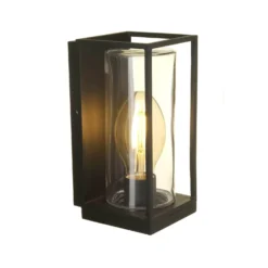 Lutec Flair Flush Outdoor Wall Light - Black -NEBO Store 12840647 6404833194730840