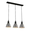 Country Living Farmhouse 3 Light Dome Pendant Fitting - Grey -NEBO Store 12882886 1544860935630364