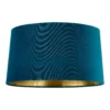 House Beautiful Samet Velvet Drum Shade - Teal - 45cm -NEBO Store 12882896 1014861119773721