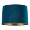 House Beautiful Samet Velvet Drum Shade - Teal - 30cm -NEBO Store 12882899 3364861162103904