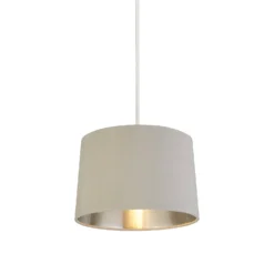 House Beautiful Samet Velvet Drum Shade - Grey - 30cm -NEBO Store 12882900 1294861161987066