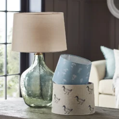 Country Living Annabelle Patterned Cotton Drum Lamp Shade - 25cm -NEBO Store 12882915 2004861119709269