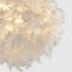 Hattie Feather Non-elec Light Shade - White -NEBO Store 12886897 1114911169823013