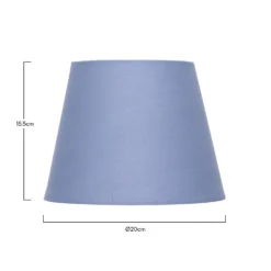 Clyde Blue Taper Shade - 20cm -NEBO Store 13139364 3664900551727833