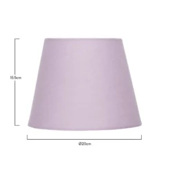 Clyde Mauve Taper Shade - 20cm -NEBO Store 13139365 5704900551764313