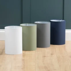 Clyde White Cylinder Shade - 16cm -NEBO Store 13139387 1234944148547052