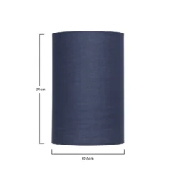 Clyde Navy Cylinder Shade - 16cm 13 Clyde Navy Cylinder Shade - 16cm -NEBO Store 13139389 5664900551376833