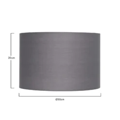 Clyde Charcoal Drum Shade - 30cm -NEBO Store 13139390 1654900551832761