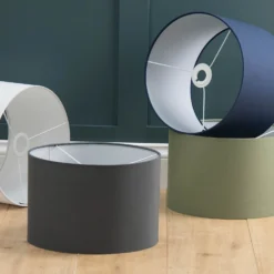 Clyde Charcoal Drum Shade - 30cm -NEBO Store 13139390 2304944147978684