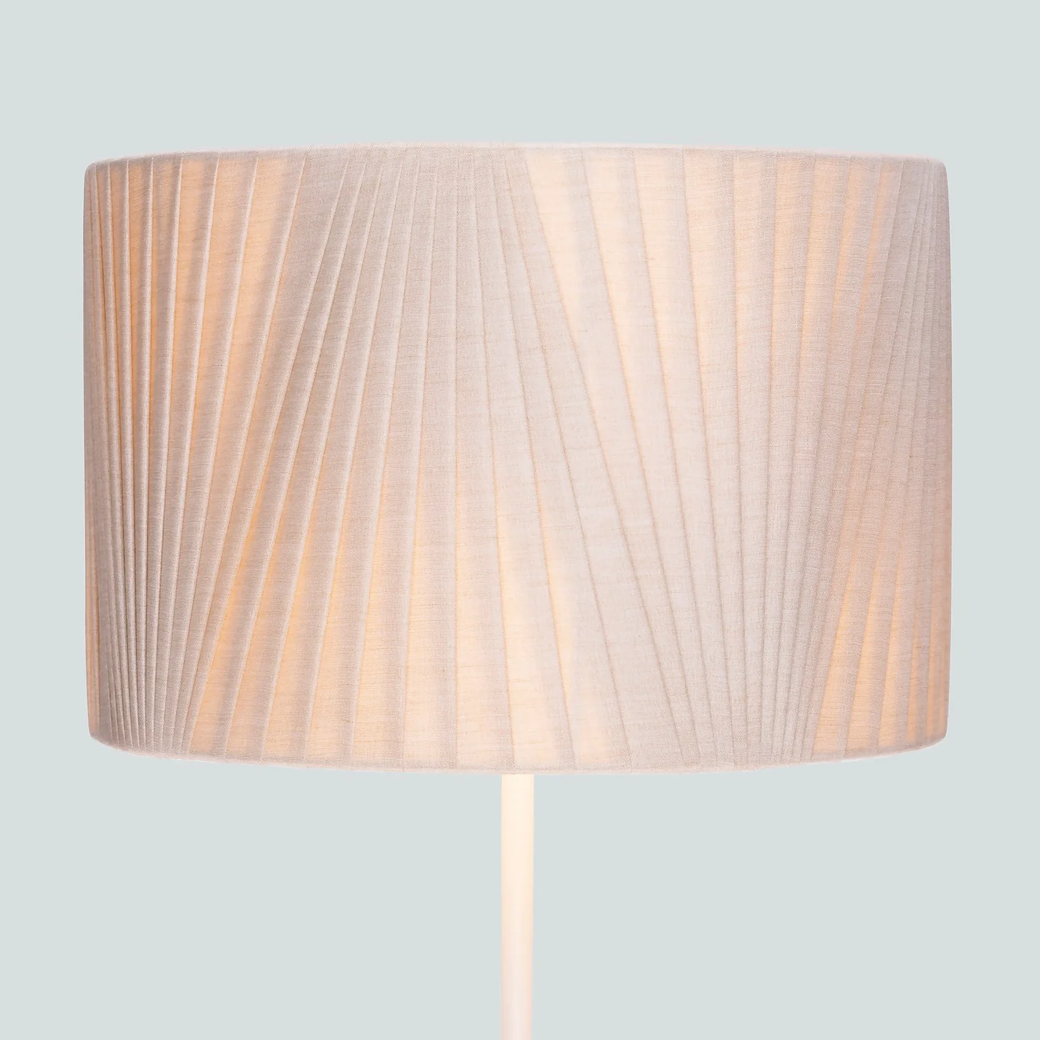Raye Champagne Drum Pleated Silk Shade - 30cm 5 Raye Champagne Drum Pleated Silk Shade - 30cm - Image 3