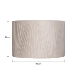 Raye Champagne Drum Pleated Silk Shade - 30cm 14 Raye Champagne Drum Pleated Silk Shade - 30cm -NEBO Store 13139396 1594900555354710