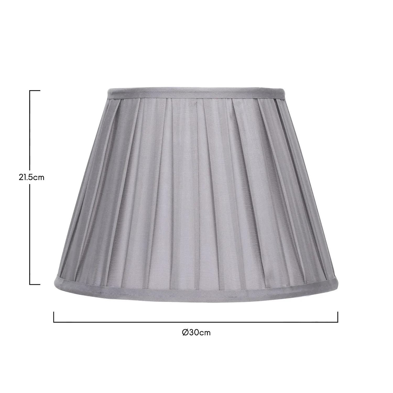 Raye Dove Pleated Taper Silk Shade - 30cm 7 Raye Dove Pleated Taper Silk Shade - 30cm - Image 5