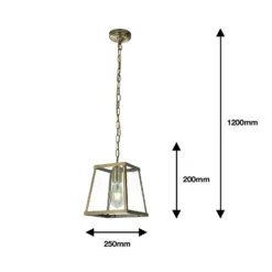Bellevue 1 Light Industrial Pendant - Brass -NEBO Store 13157969 8165009385341913