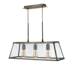 Bellevue 3 Light Industrial Pendant - Brass -NEBO Store 13157973 1944976282935032