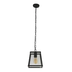 Bellevue 1 Light Industrial Pendant - Black -NEBO Store 13177664 1224976242709535
