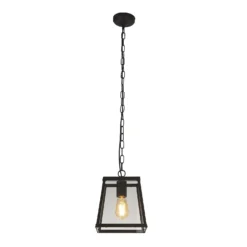 Bellevue 1 Light Industrial Pendant - Black -NEBO Store 13177664 3344976242650339