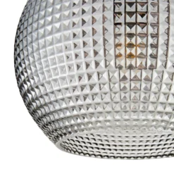 Safi Glass Flush Pendant - Chrome Smoke 10 Safi Glass Flush Pendant - Chrome Smoke -NEBO Store 13208300 1364896913050126