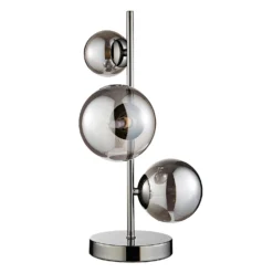 Orb II 3 Light Table Lamp - Black Chrome Smoke -NEBO Store 13208307 1974896912977685