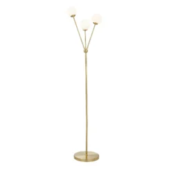 Orb 3 Light Floor Lamp - Brass & Opal -NEBO Store 13208308 3574896912892926