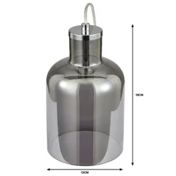 Jinx Table Lamp - Smoked Glass -NEBO Store 13208310 9014909895139171