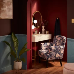 House Beautiful Delta Marble Table Lamp - Brass & Opal -NEBO Store 13208324 3164927260554682