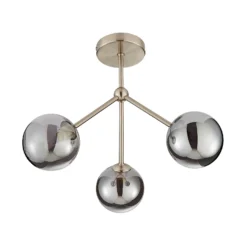 Orb 3 Light Semi Flush Pendant - Nickel Smoke 9 Orb 3 Light Semi Flush Pendant - Nickel Smoke -NEBO Store 13208326 1364896913545120