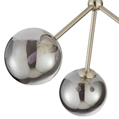 Orb 3 Light Semi Flush Pendant - Nickel Smoke 10 Orb 3 Light Semi Flush Pendant - Nickel Smoke -NEBO Store 13208326 2504896913600716