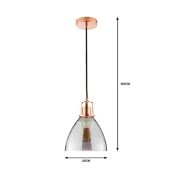 Decan Pendant - Smoke & Copper -NEBO Store 13208327 2114909895281221
