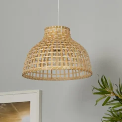 Belle Bamboo Woven Light Shade - Medium -NEBO Store 13222273 4595042044270410