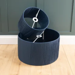 Raye Peacock Drum Pleated Silk Shade - 45cm 16 Raye Peacock Drum Pleated Silk Shade - 45cm -NEBO Store 13222476 8964944148464066