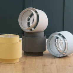 Finn Tier Drum Sky Blue Linen Shade - 25cm -NEBO Store 13222480 1924944148515123