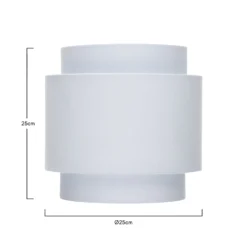 Finn Tier Drum Sky Blue Linen Shade - 25cm -NEBO Store 13222480 2004901095938066