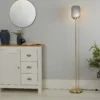 Pearl Frosted Floor Lamp - Navy -NEBO Store 13445401 2125042048109636