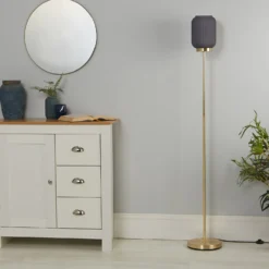 Pearl Frosted Floor Lamp - Navy -NEBO Store 13445401 4065042048206059