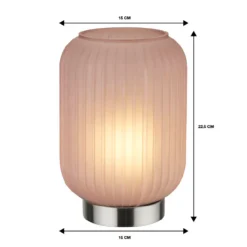 Pearl Frosted Table Lamp - Rose -NEBO Store 13445403 8665042045103297
