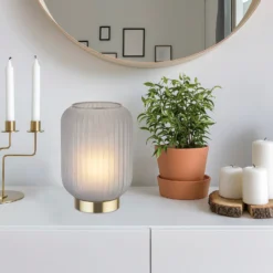 Pearl Frosted Table Lamp - Navy -NEBO Store 13445407 2075042048294196