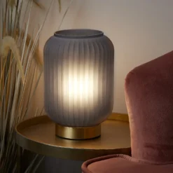 Pearl Frosted Table Lamp - Navy -NEBO Store 13445407 4585042048254716