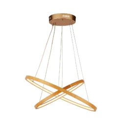 Malibu LED Double Ring Ceiling Pendant Light - Bamboo -NEBO Store 13445411 1305042050470411