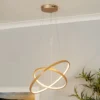 Malibu LED Double Ring Ceiling Pendant Light - Bamboo -NEBO Store 13445411 6255042050381215